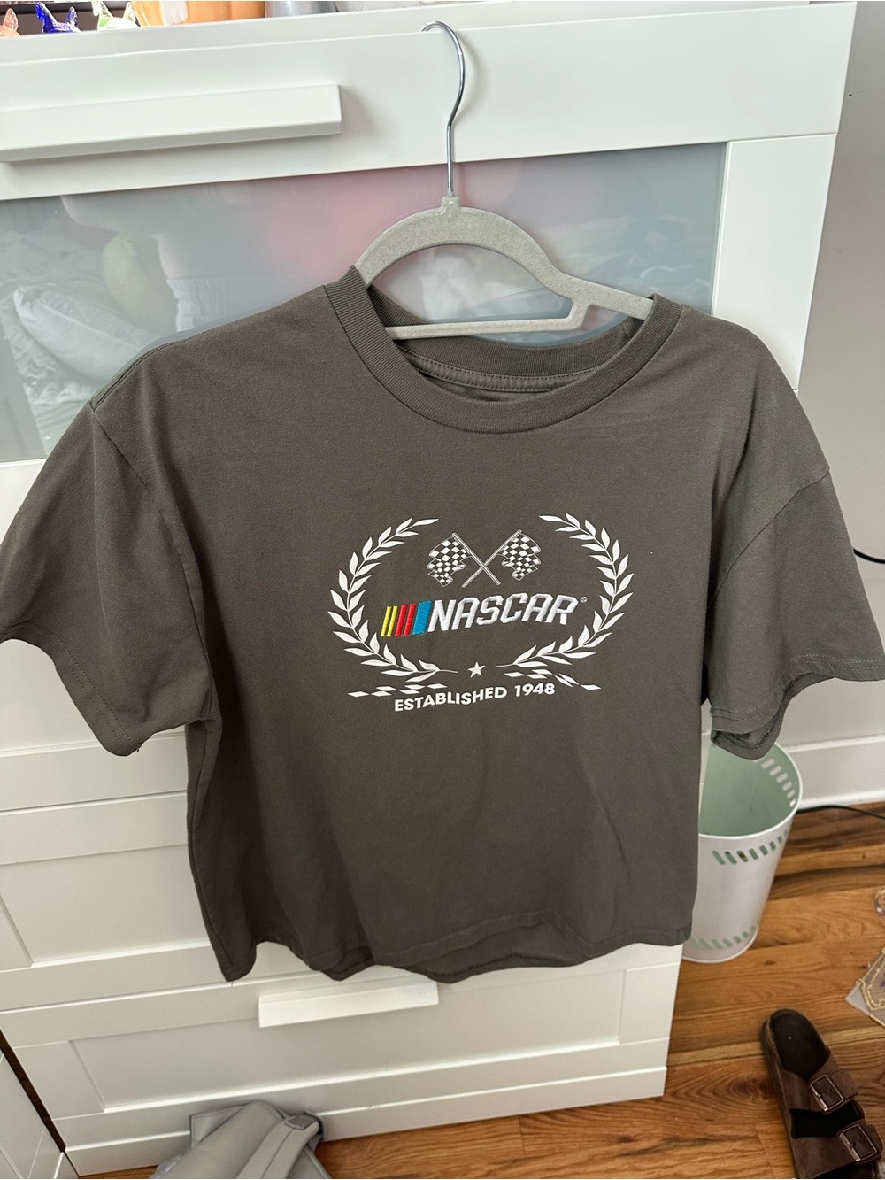 PacSun Olive Green NASCAR Graphic Short Sleeve Tee